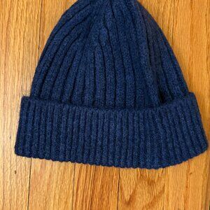 Uniqlo HEATTECH Ribbed Beanie Cobalt Blue NWOT